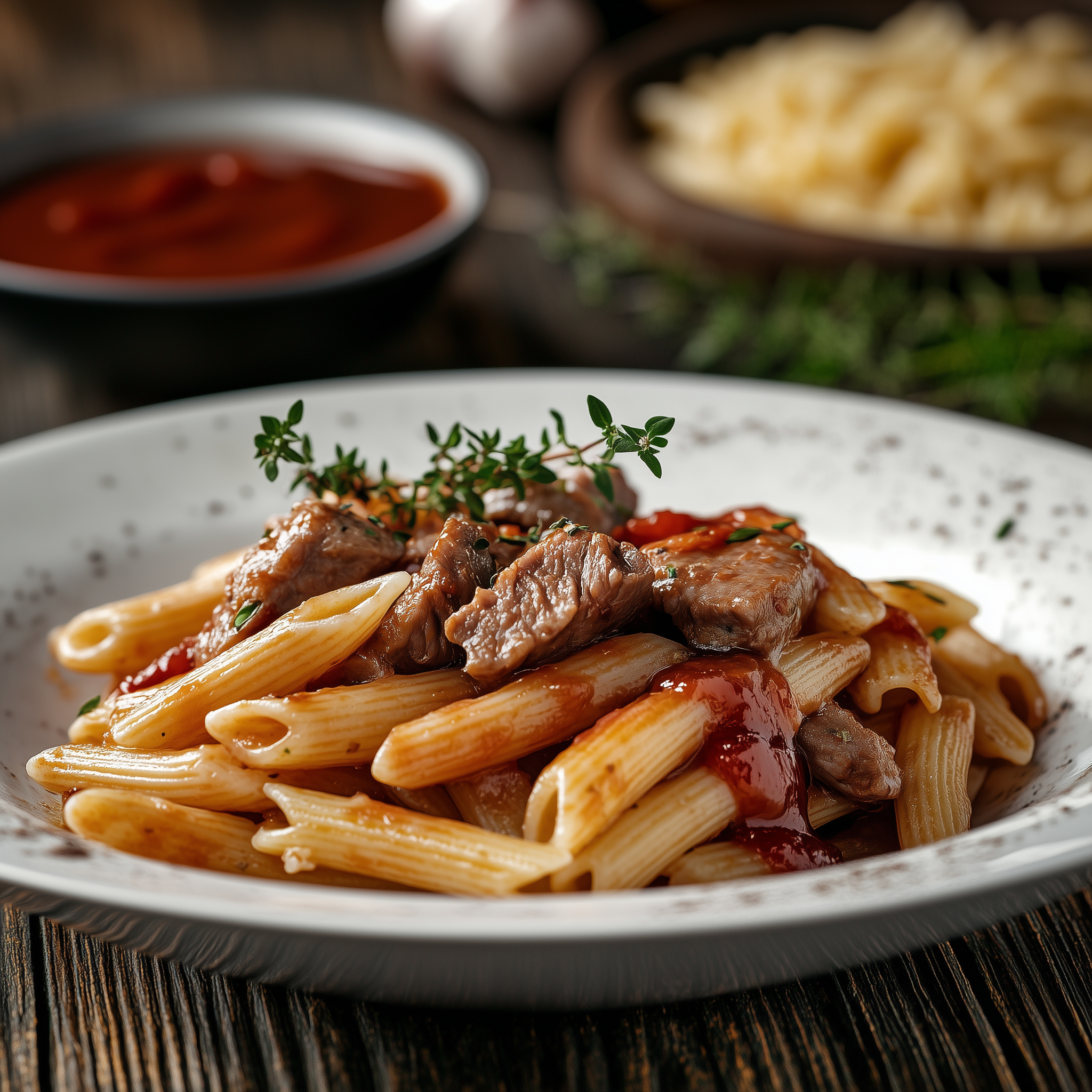 karyna101912_Ultra_realistic_photo_spaghetti_penne_with_ketchup_5d4c2c4b-e15c-4d73-b81e-e5758b31f64c