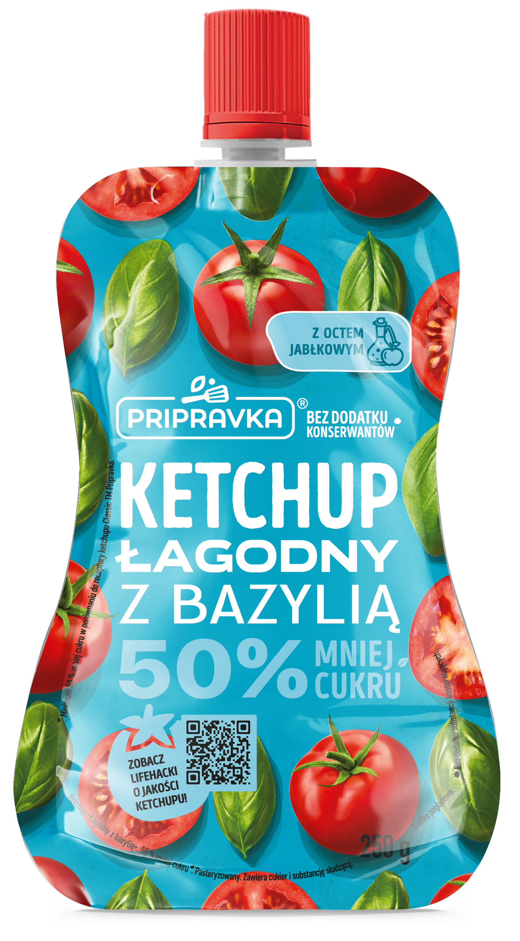 Ketchup „Łagodny z bazylią”