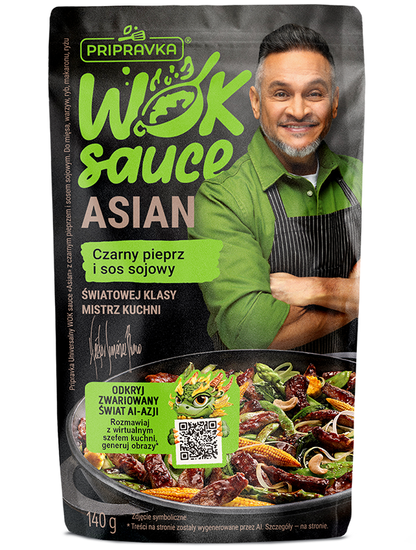 WOK sauce «Asian» czarny pieprz i sos sojowy